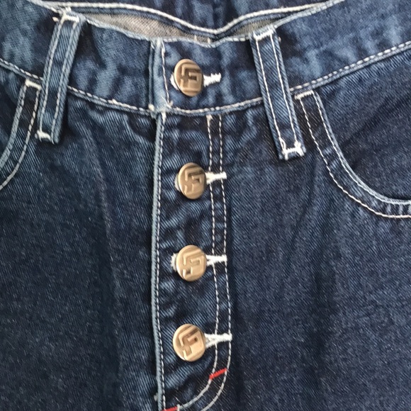 Y2K Fubu Wide Leg Button Up Jeans - Picture 2 of 6